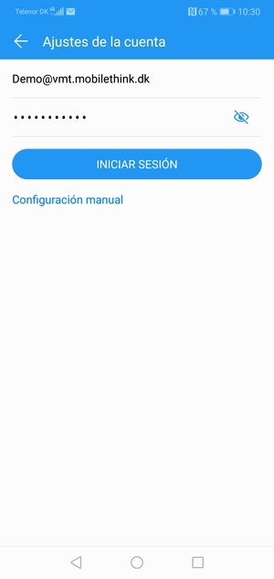 Introduzca su Dirección de correo electrónico y Contraseña. Seleccione INICIAR SESIÓN