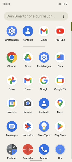 Wählen Sie Einstellungen