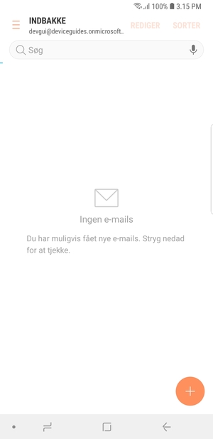 Din konto er klar til brug