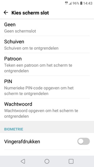 Selecteer Patroon