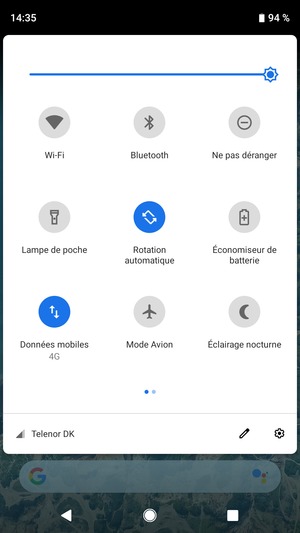 Régler la luminosité au niveau souhaité