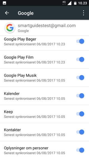 Vælg Menu-knappen