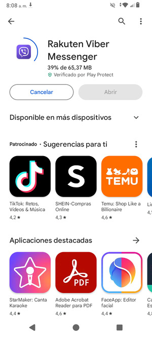 Espere a que el proceso de instalación finalice