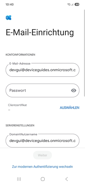 Geben Sie Ihre Passwort ein
