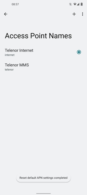 Select New APN