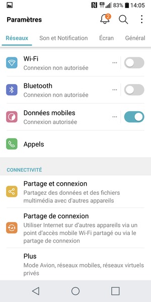 Sélectionnez Réseaux puis Wi-Fi