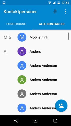 Vælg Menu-knappen