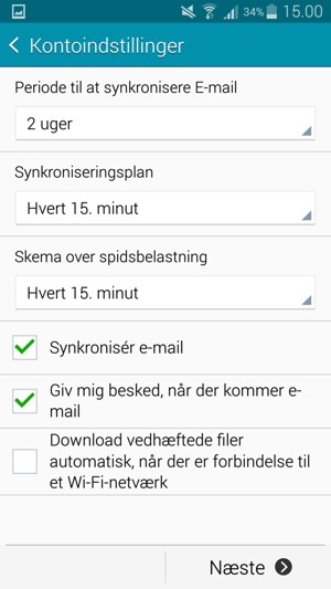 Vælg Næste