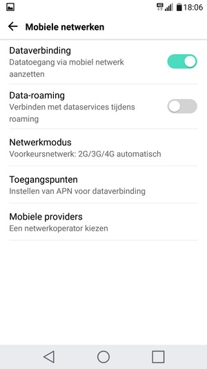 Selecteer Toegangspunten