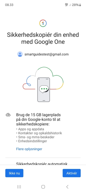 Vælg Aktivér