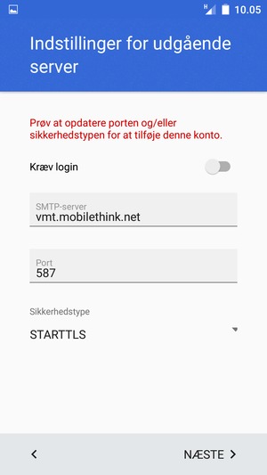 Vælg Sikkerhedstype