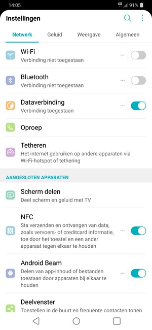 Selecteer Algemeen