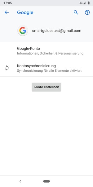 Wählen Sie Kontosynchronisierung