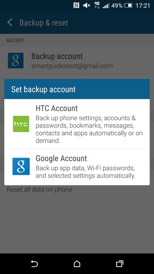 Select Google Account