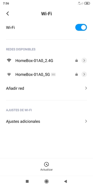 Seleccione la red inalámbrica a la que desea conectarse