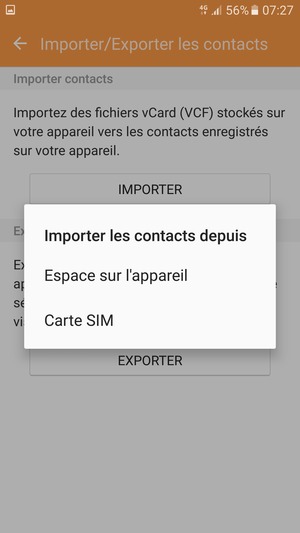 Sélectionnez Carte SIM