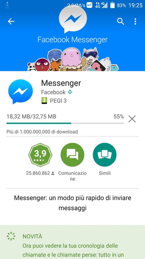 Attendi il completamento del processo di installazione