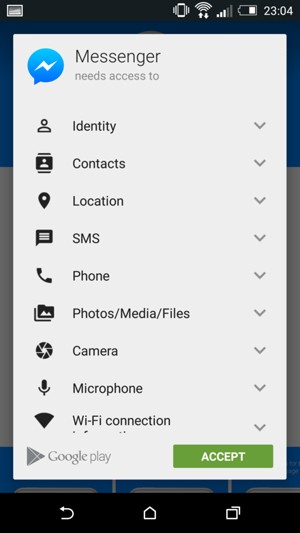 Select ACCEPT