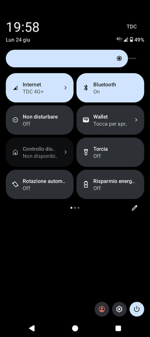 Disattiva  Bluetooth