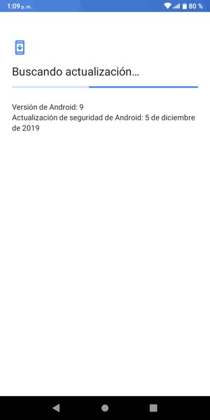 Espere a que la búsqueda termine