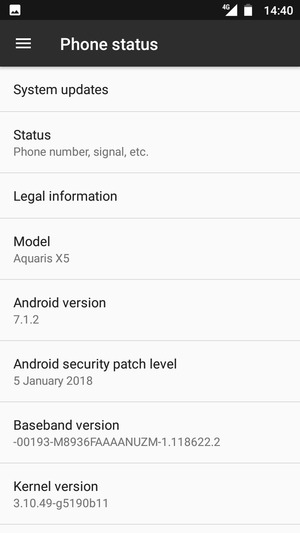 Select System updates