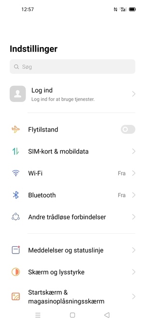 Vælg SIM-kort & mobildata