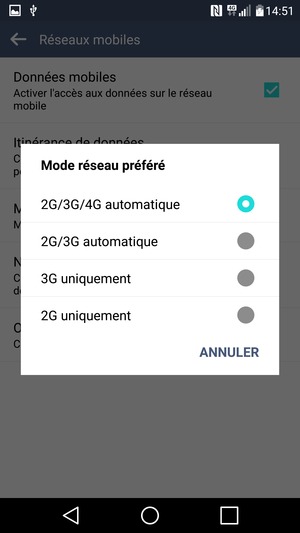 Sélectionnez votre option préférée