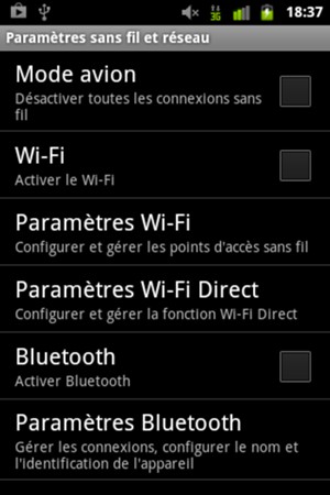 Cochez la case Wi-Fi