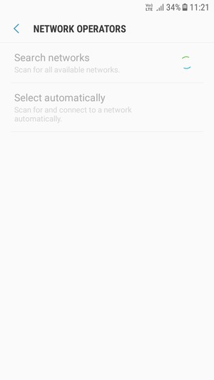 Wait for the search to finish
