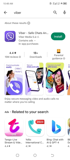 Select the app