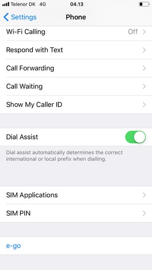 Select SIM PIN