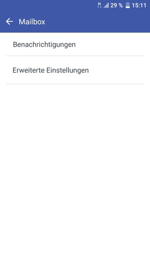 Wählen Sie Erweiterte Einstellungen