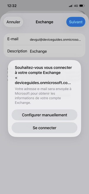 Sélectionnez Configurer manuellement