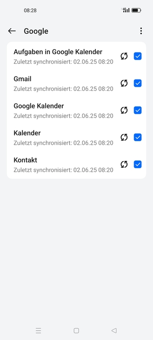 Wählen Sie die Menü-Taste