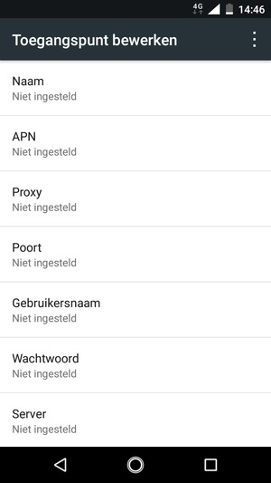 Voer internetgegevens in