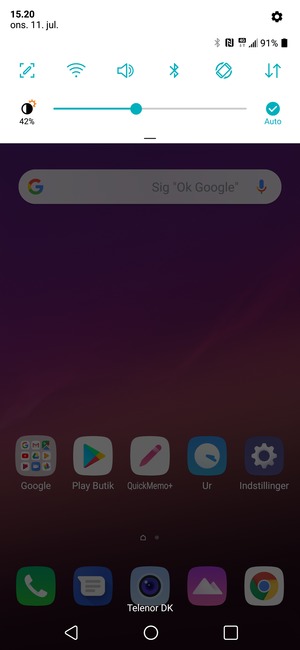 Aktiver topmenuen igen