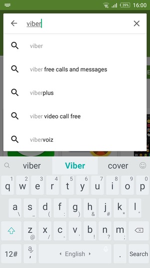 Enter the app name and select Search