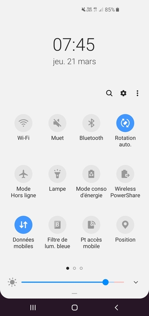 Sélectionnez Muet pour repasser en mode sonore