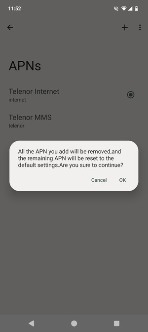Select OK