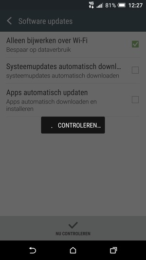 Wacht tot de zoekopdracht beëindigd is