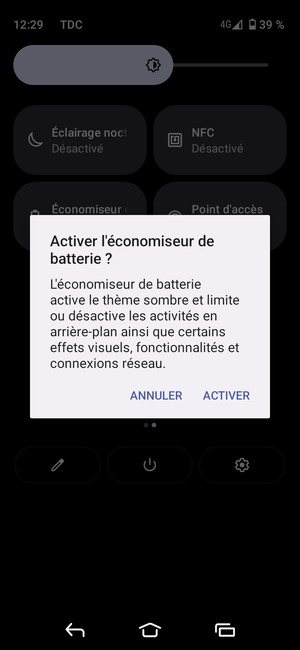 Sélectionnez ACTIVER