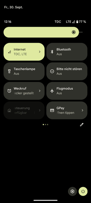 Stellen Sie die Helligkeit auf das erforderliche Niveau