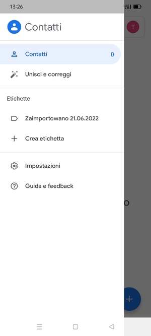 Seleziona Impostazioni