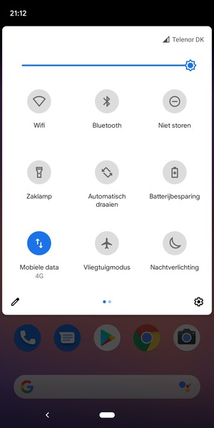 Pas helderheid aan op het vereiste niveau