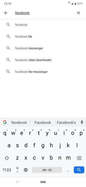 Enter the app name and select Search