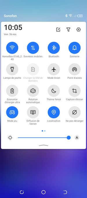 Désactiver le Wi-Fi et le Bluetooth