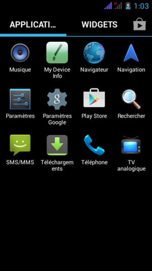 Sélectionnez Play Store
