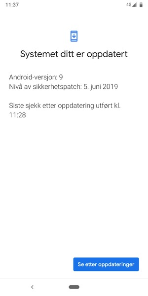 Velg Se etter oppdateringer