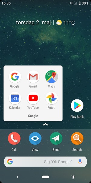 Vælg Gmail