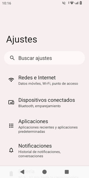 Seleccione Redes e Internet